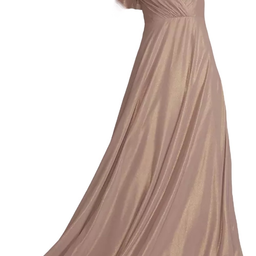 David’s Bridal Bridesmaids Dress Size 2 Blue EUC - Picture 7 of 8